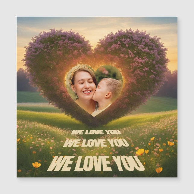 We love You - Fotoherz für Mütter (Anverso)