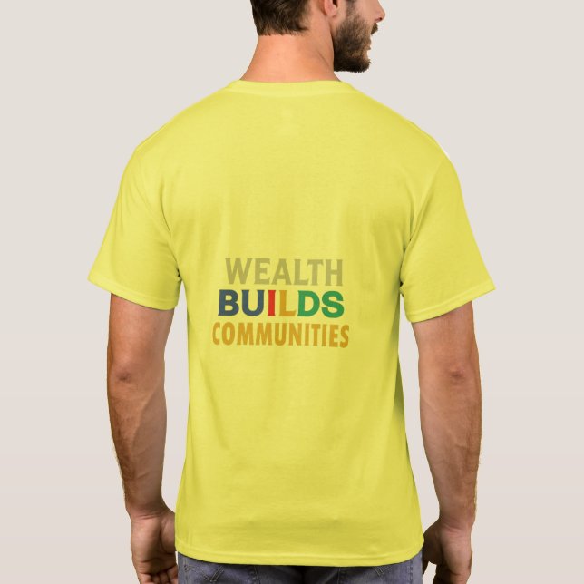 Wealth construye el diseño de camisetas comunitari (Reverso)
