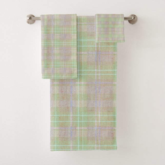 Weathered Neutral Sage Plaid (In situ)