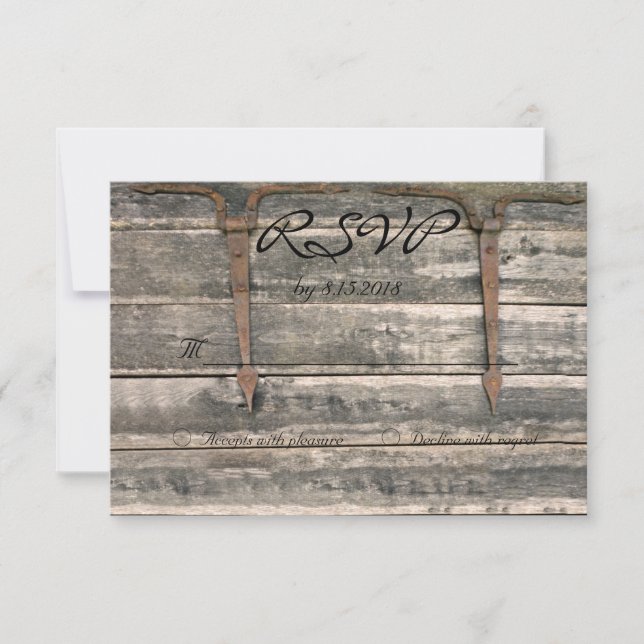 Weathered Wood RSVP (Anverso)