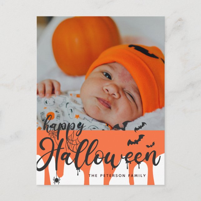 Web | Bats Halloween | Postal navideña feliz (Anverso)