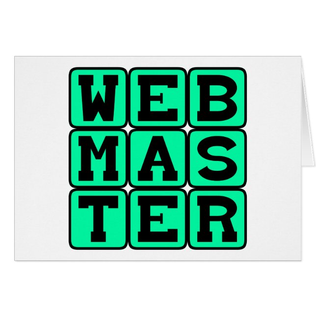 Webmaster, arquitecto web (Anverso (Horizontal))
