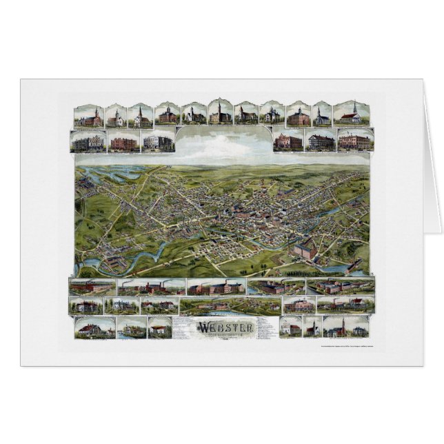 Webster, mapa panorámico de las MAMÁES - 1892 (Anverso (Horizontal))