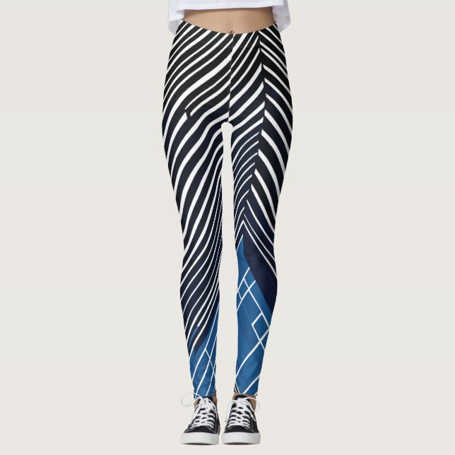 "WebStripe: Leggings dinámicas de dama a rayas" (Anverso)