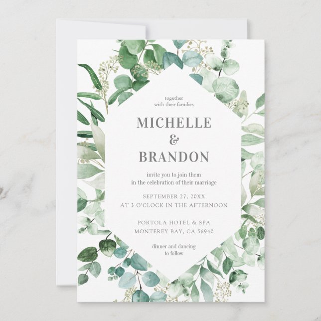 wedding eucalyptus watercolor (Anverso)