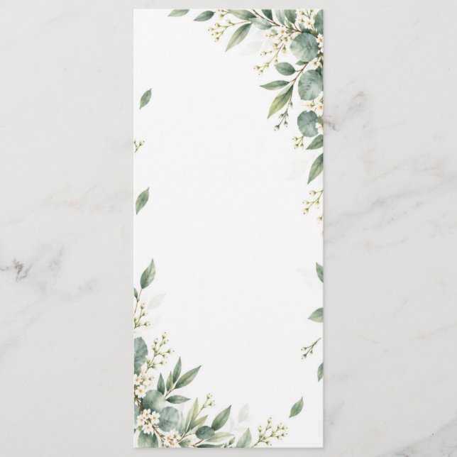 Wedding Menu (Anverso)
