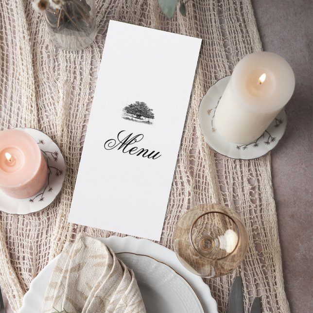 Wedding Menu with Tree Illustration (Subido por el creador)