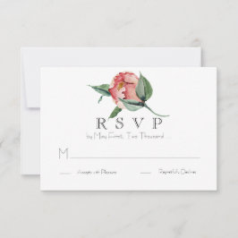 WEDDING RSVP Pink Magnolia