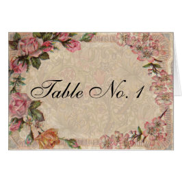 Wedding Table Number Antique Vintage Place Cards