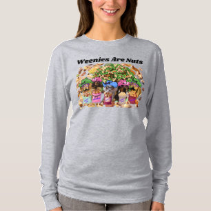 Weenies son camisetas de las damas de las nueces