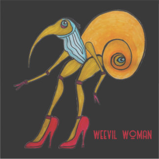 Weevil Woman Large Vinyl Pegatina