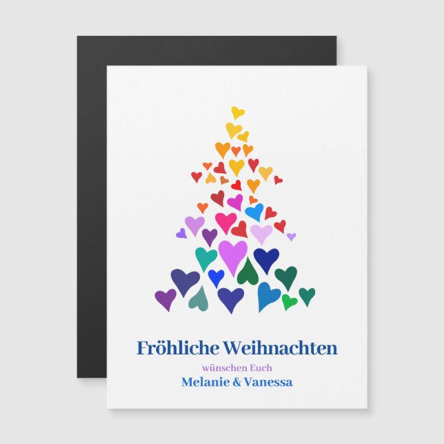 Weihnachten Minimal Magnetisch Pride (Anverso/Reverso)