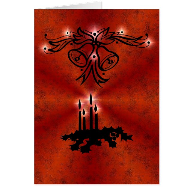 Weihnachts Ornamente mit Sterne auf rot (Frente)