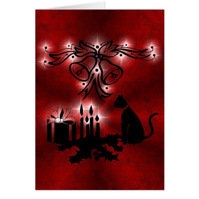 Weihnachts Ornamente mit Sterne und Katze (Frente)