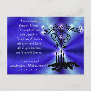 Weihnachtsgedicht Deutsch , añada su postal de tex
