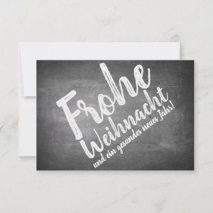 Weihnachtsgrüße auf der Kreidetafel