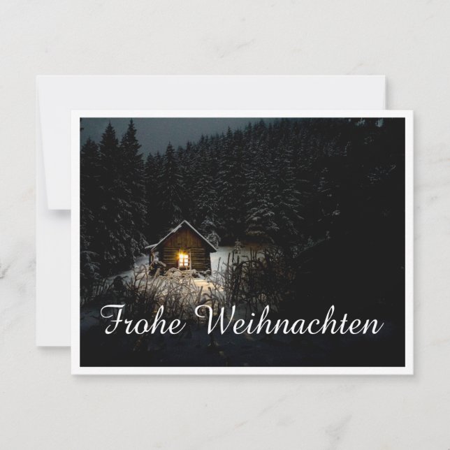 Weihnachtsgrüße mit Hexenhaus (Anverso)