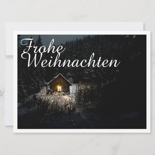 Weihnachtsgrüße mit Hexenhaus (Anverso)