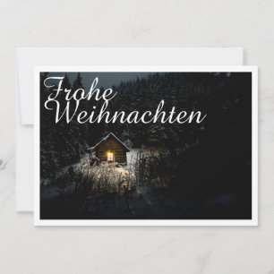 Weihnachtsgrüße mit Hexenhaus