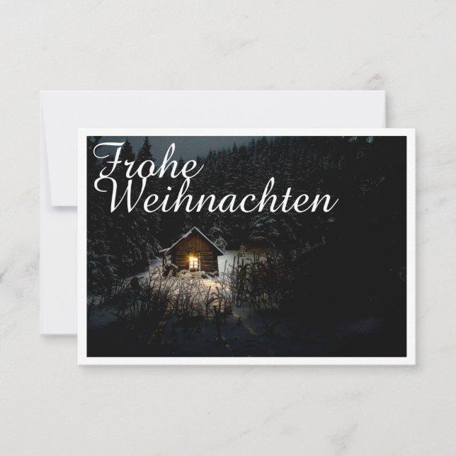 Weihnachtsgrüße mit Hexenhaus (Anverso)