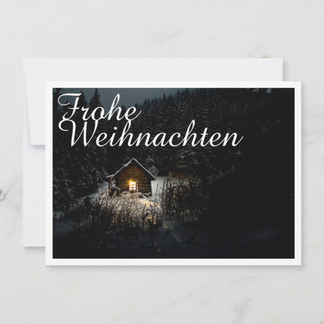 Weihnachtsgrüße mit Hexenhaus (Anverso)