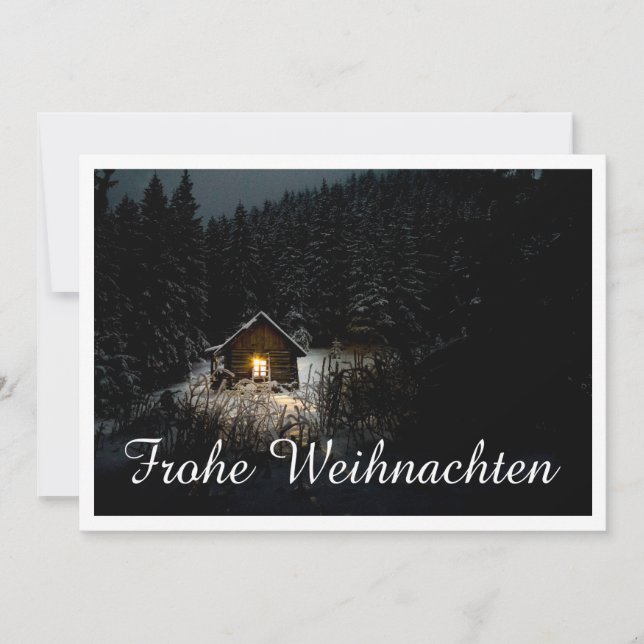 Weihnachtsgrüße mit Hexenhaus (Anverso)