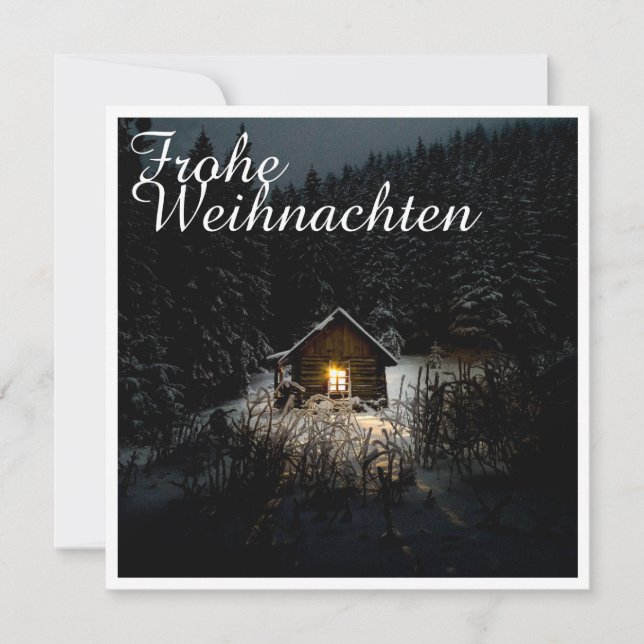 Weihnachtsgrüße mit Hexenhaus (Anverso)