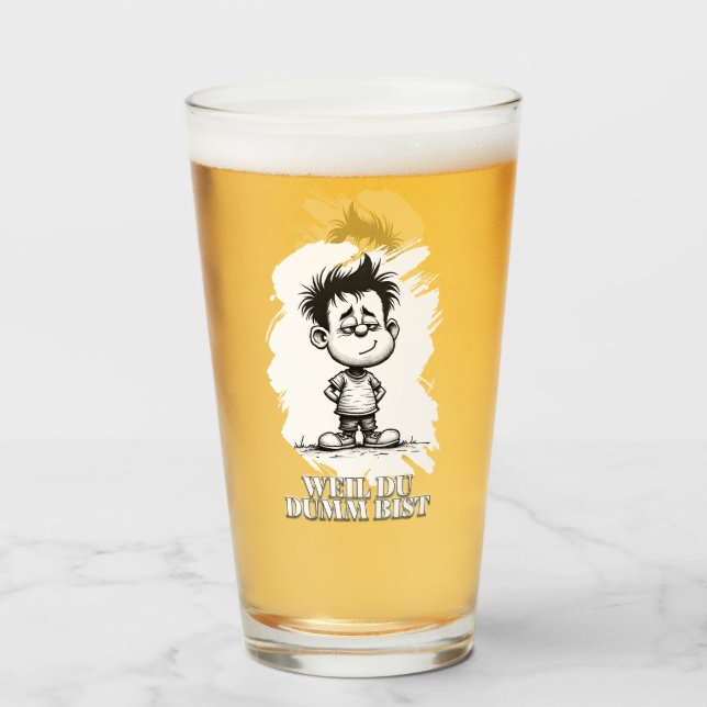 Weil du dumm bist – Ironisches Statement-Motiv (Anverso (lleno))