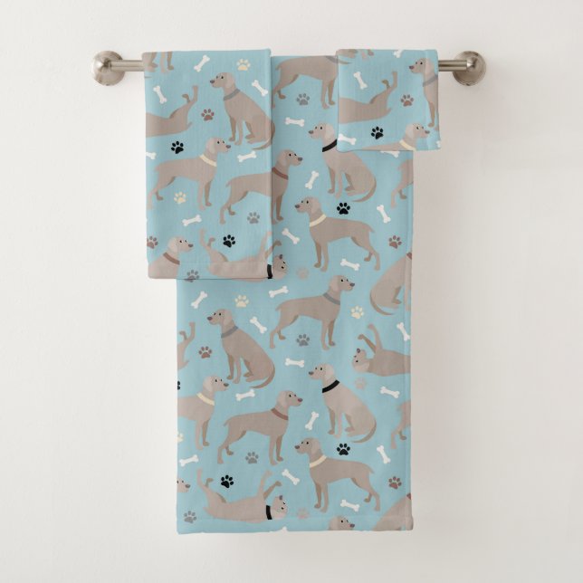Weimaraner Bones y Paws Blue (In situ)