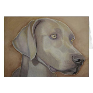 Weimeraner en Acuarela