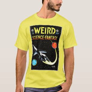 WEIRD: Camiseta de historietas retro de ciencia-fa