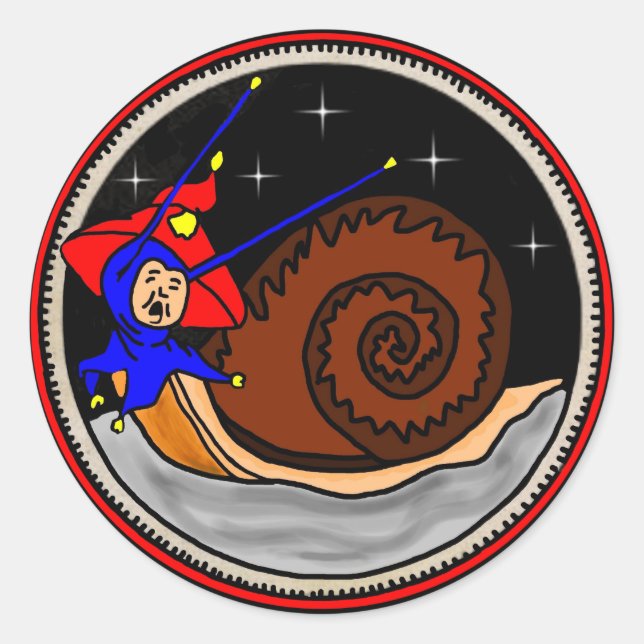 Weird Snack Classic Round Pegatina (Anverso)