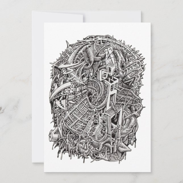 Weirdhead por Brian Benson Flat Card (Anverso)