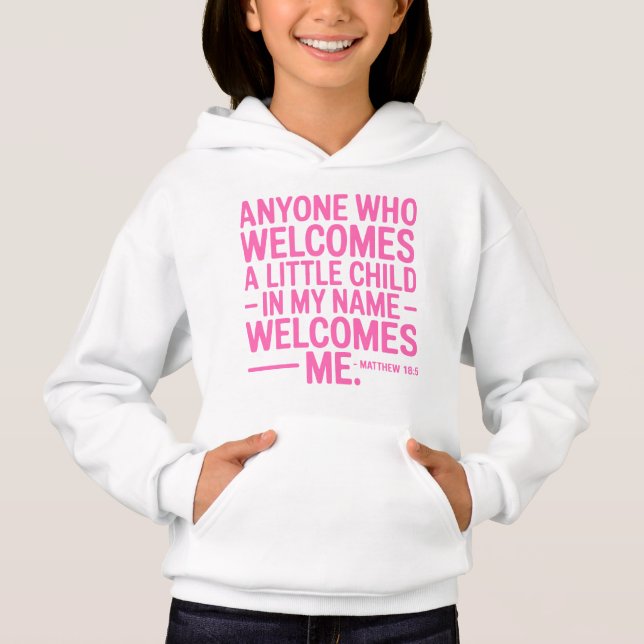 Welcome Kids Cozy Hoodie Design (Anverso)