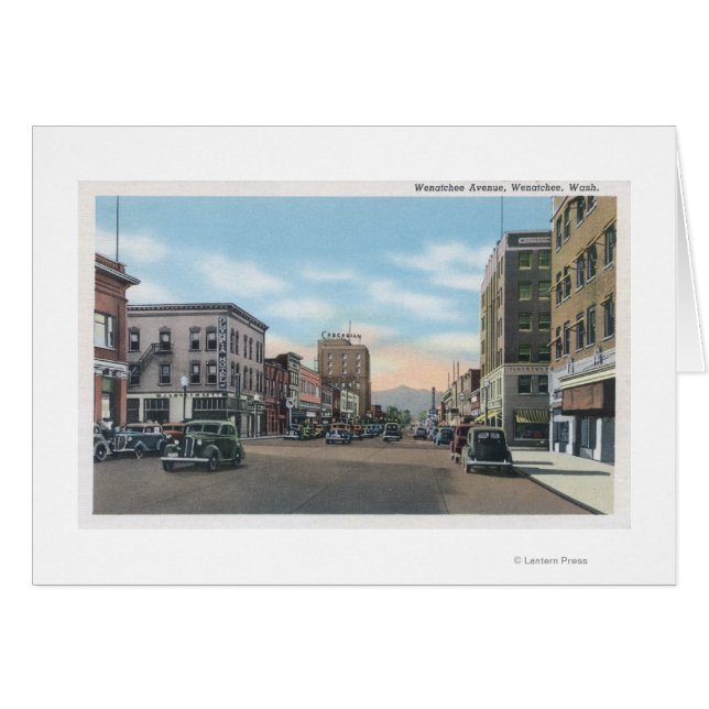 Wenatchee, escena de la avenida WashingtonWenatche (Anverso (Horizontal))