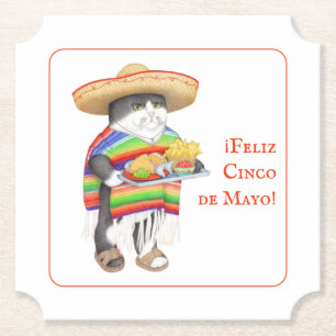WENDELITO Cinco de Mayo Entrada Posavasos de Papel