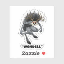 Wendigo "Wendell" Cryptid pegatina
