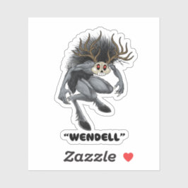 Wendigo "Wendell" Cryptid pegatina