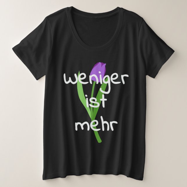 Weniger Ist Mehr (Less Is More) (Anverso del diseño)