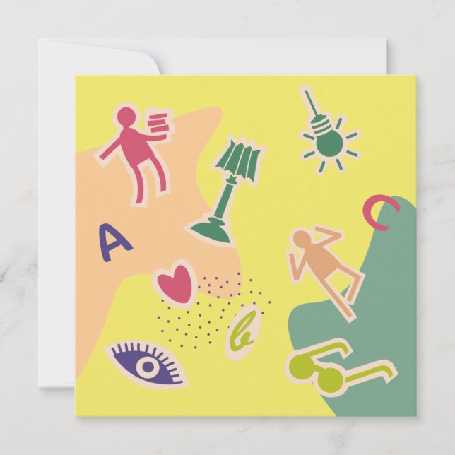 wenskaart veel succces examen (Anverso)