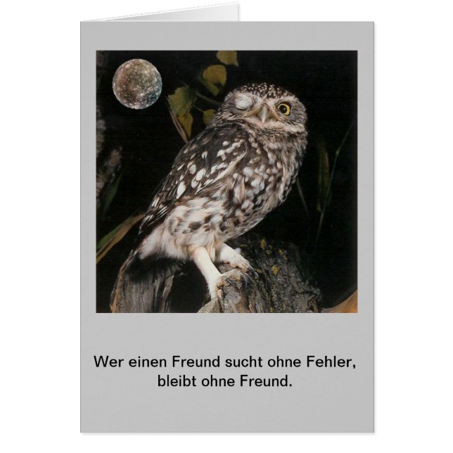 Wer einen Freund tal......... (Frente)