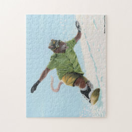 Werererat Snowboarder Fantasy Art Medium Puzzle