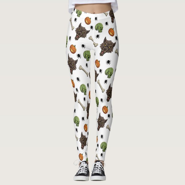 🐺 Werewolf Halloween Leggings 🎃 💀 (Anverso)