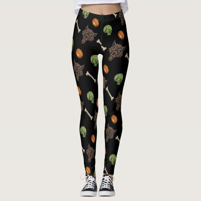 🐺 Werewolf Halloween Leggings 🎃 💀 (Anverso)
