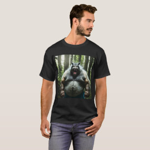 Werewolf Que Comía La Camiseta Negra De Toda La Al
