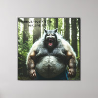 Werewolf Que Comía La Impresión De Los Canvas De T