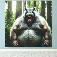 Werewolf Que Comía La Impresión De Los Canvas De T
