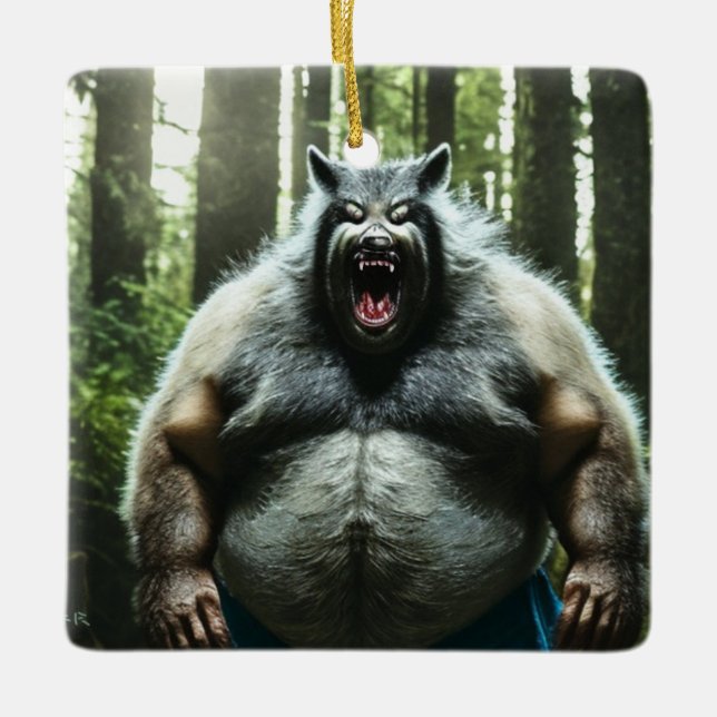 Werewolf que comió todo el ornamento de cerámica d (Anverso)
