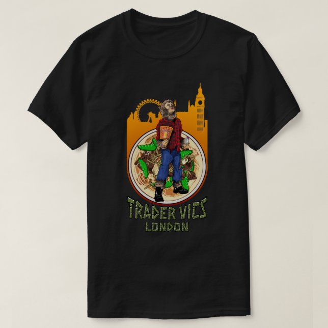 Werewolves de la camiseta clásica de Londres (Diseño del anverso)