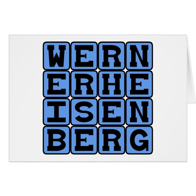 Werner Heisenberg, Principio de Incertidumbre (Anverso (Horizontal))